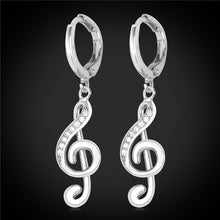 Load image into Gallery viewer, Starlord Music Note Earrings For Women Gold Color Dangle Drop Earrings Wholesale New Fashion Jewelry E1151