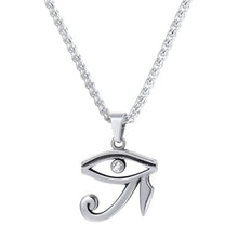 Load image into Gallery viewer, Eye of Horus Pendant Necklace Gold/Stainless Steel Pharaoh Protection Sign Amulet Necklace Egyptian Jewelry GP3318